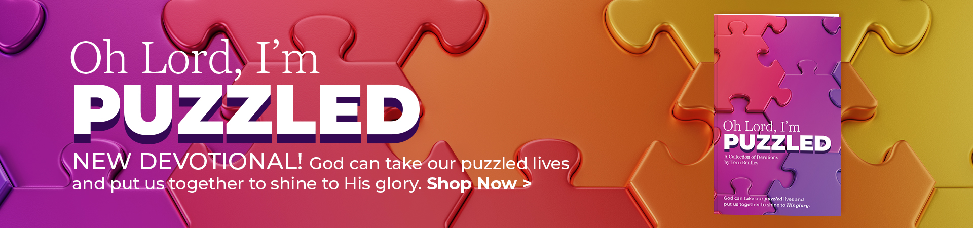 Oh Lord, I'm Puzzled! New devotional: Shop Now.